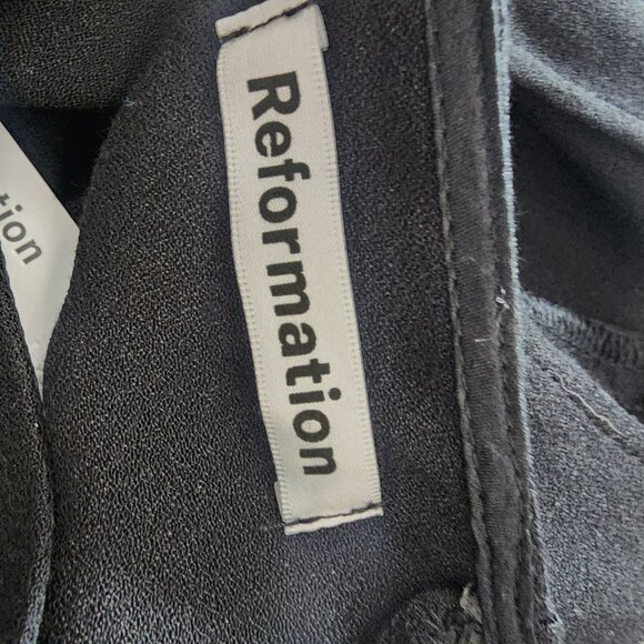 Reformation Benny Cutout Crepe Midi Dress - Picture 12 of 13